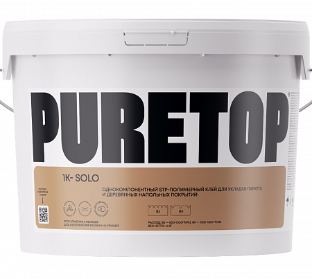 Однокомпонентный STP-клей Puretop 1K-Solo (для всех типов паркета)